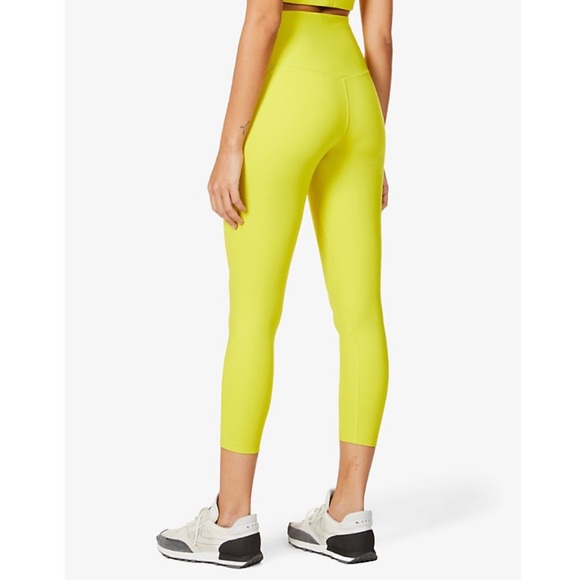 GIRLFRIEND COLLECTIVE | Chartreuse | Compressive 7/8 High-Rise Leggings - Picture 7 of 11